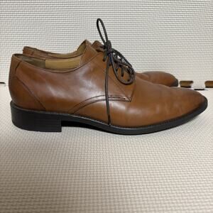 Cole Haan Grand Mens Tan Leather Oxford Dress Shoes Lace-Up Leather Size 9